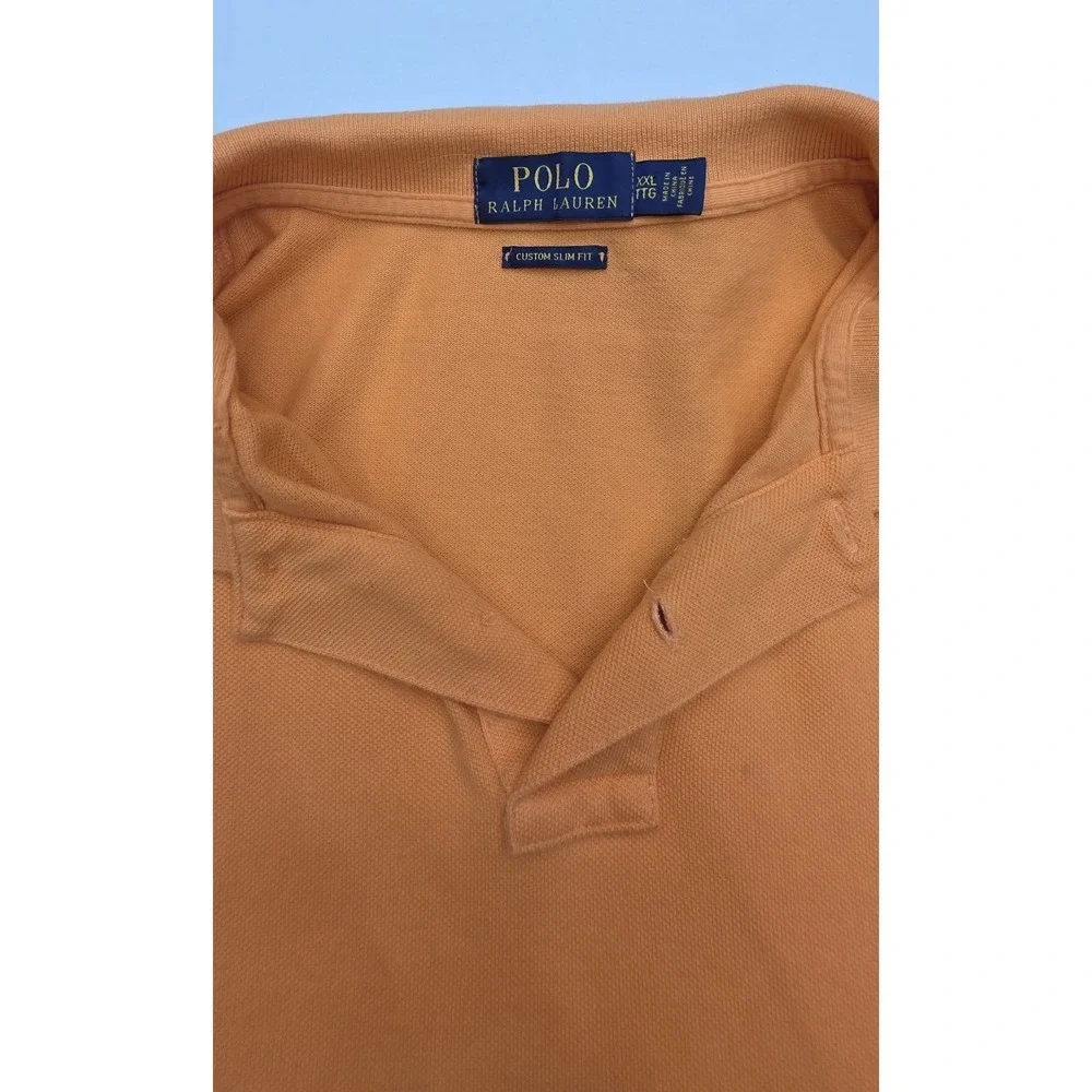 Polo Ralph Lauren Custom Slim Fit Men's Orange Polo Size XXL